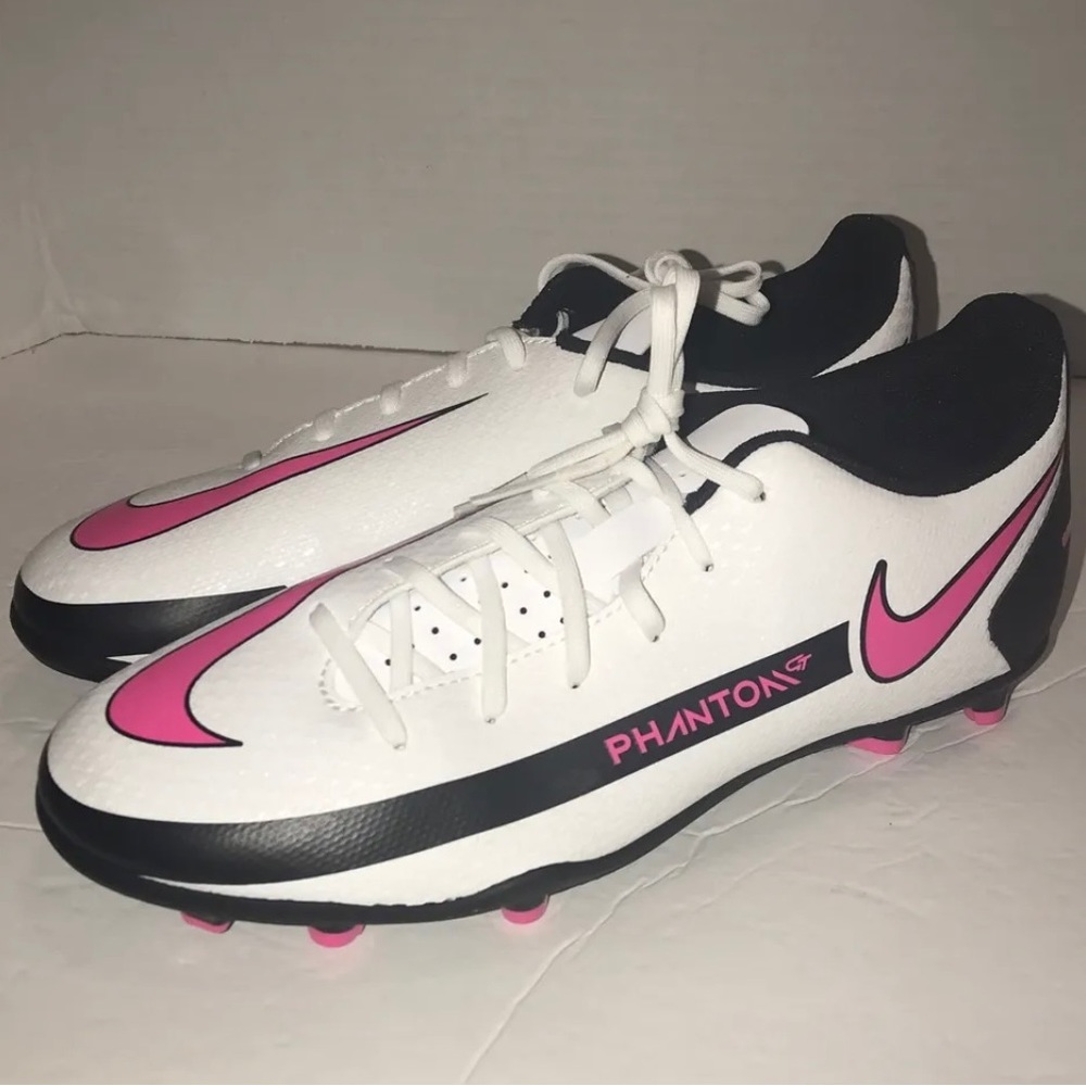 Nike Jr Phantom GT Club FG MG White Pink Sz  6Y Women Sz 7.5 CK8479-160